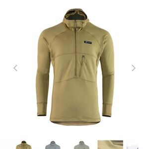 Stone Glacier Hello Hoodie Men's X-Large Fern Grid Fleece 1/2 Zip Thumb Hunting